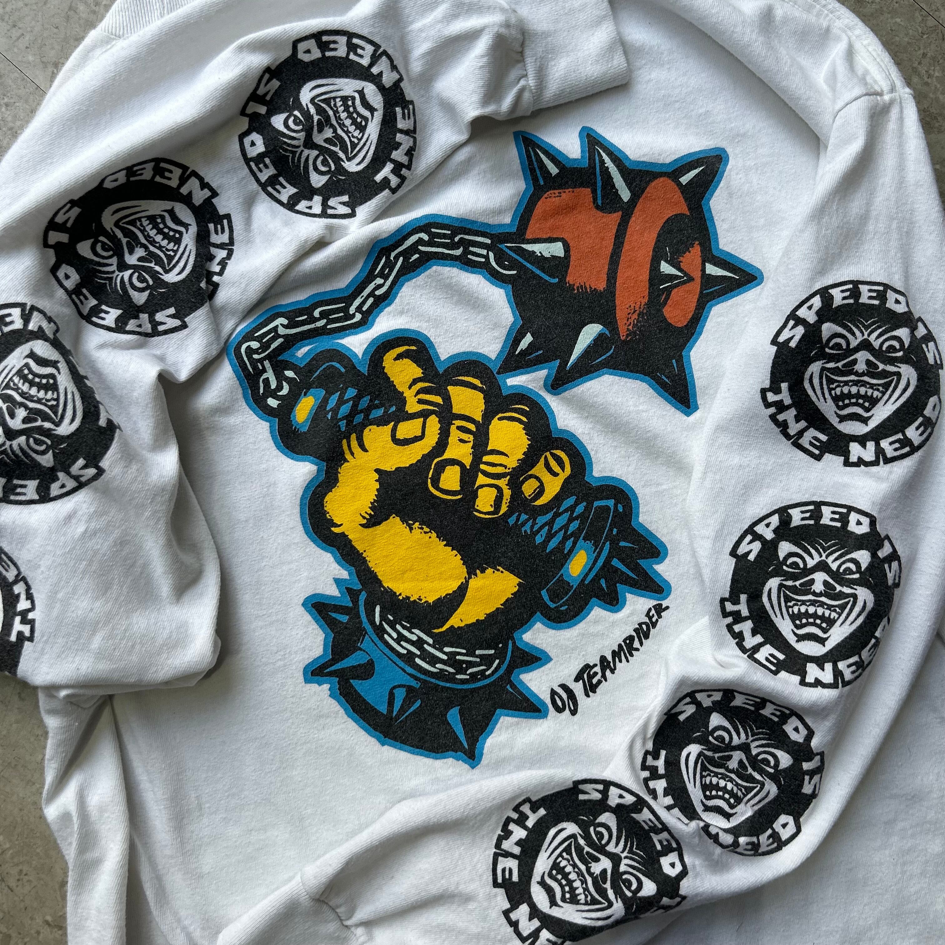 00s SANTA CRUZ "OJ Wheels Speed Is The Need" T-shirt【仙台店】
