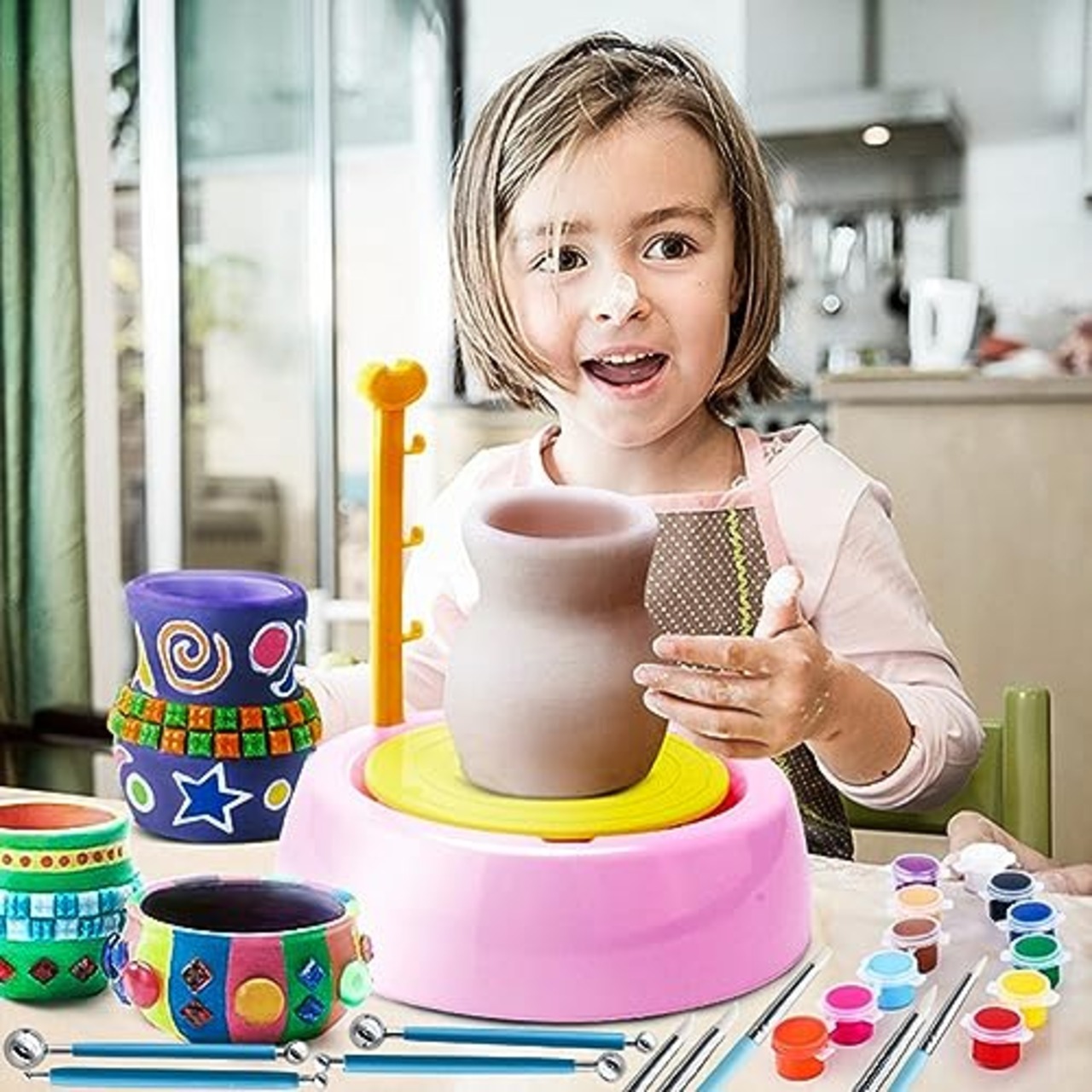 LOYELEY 粘土彫刻ツール 点描ツール 粘土 陶芸 道具 9本セット 18タイプ クレイ ツール クレイ丸棒 細工棒 丸 ヘラ シリコン筆 ドットペン ネイルアート 粘土ツール 趣味 DIY 粘土細工 粘土彫刻