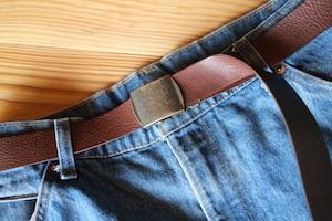 《即納》gacha belt 【dark brown】
