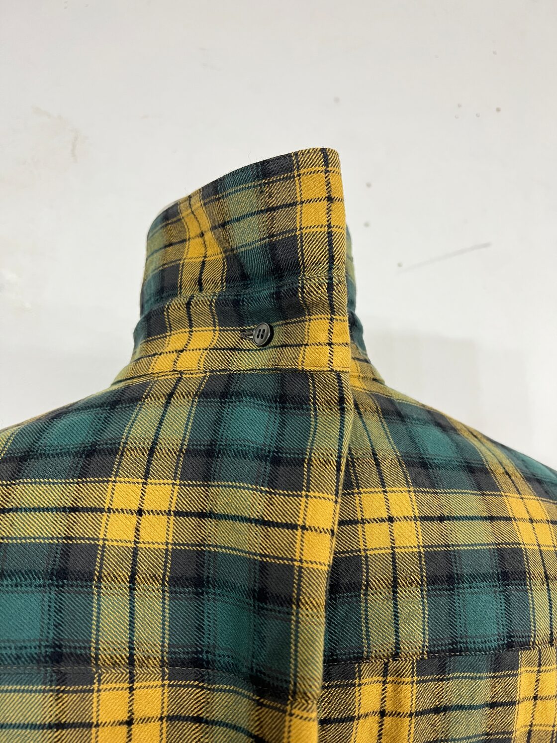24AW】KIDILL PUNK LETTER SHIRT (GREEN x YELLOW CHECK) KL867 | Pay ID