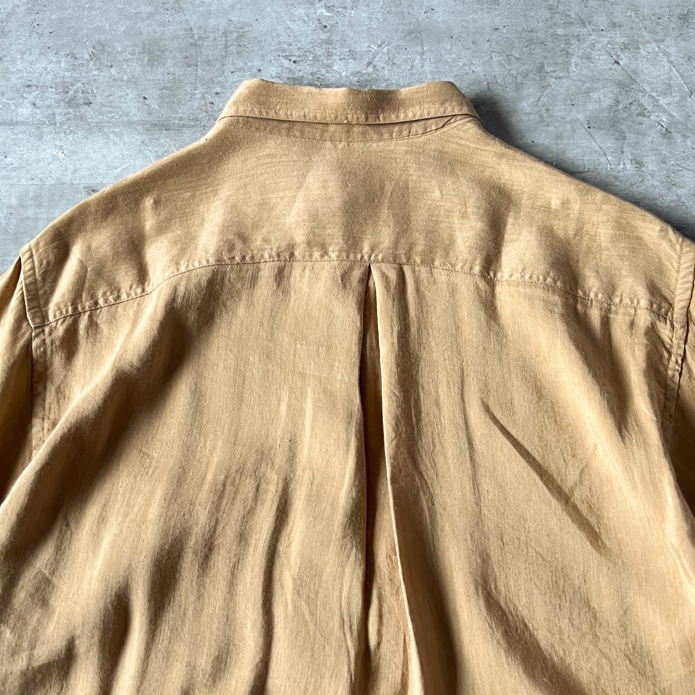 90s “GIORGIO ARMANI” made in italy linen short sleeve shirt 90年代