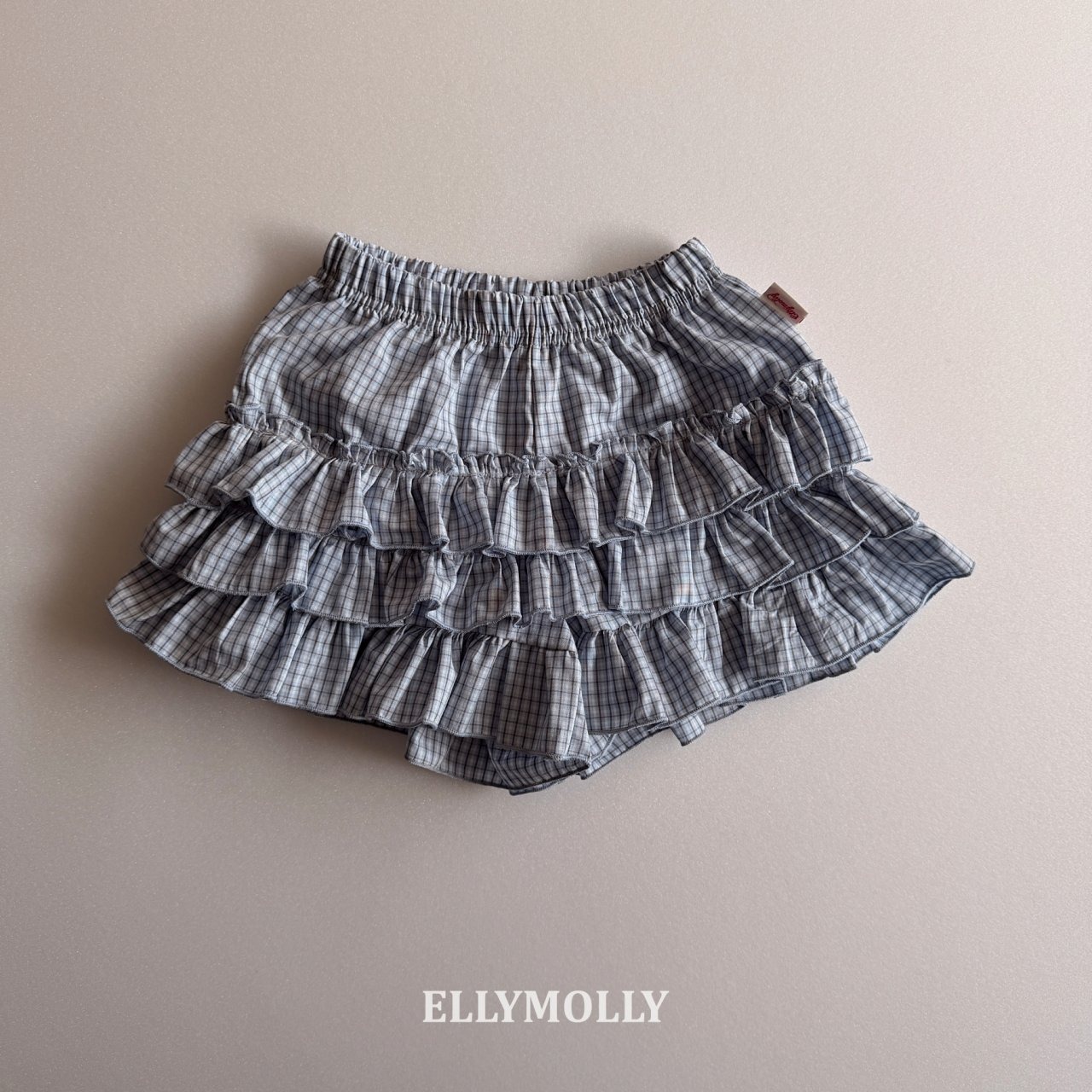 [ELLYMOLLY] Lulu Check Tiered Pants +fee2 / [엘리몰리] 루루체크캉캉팬츠
