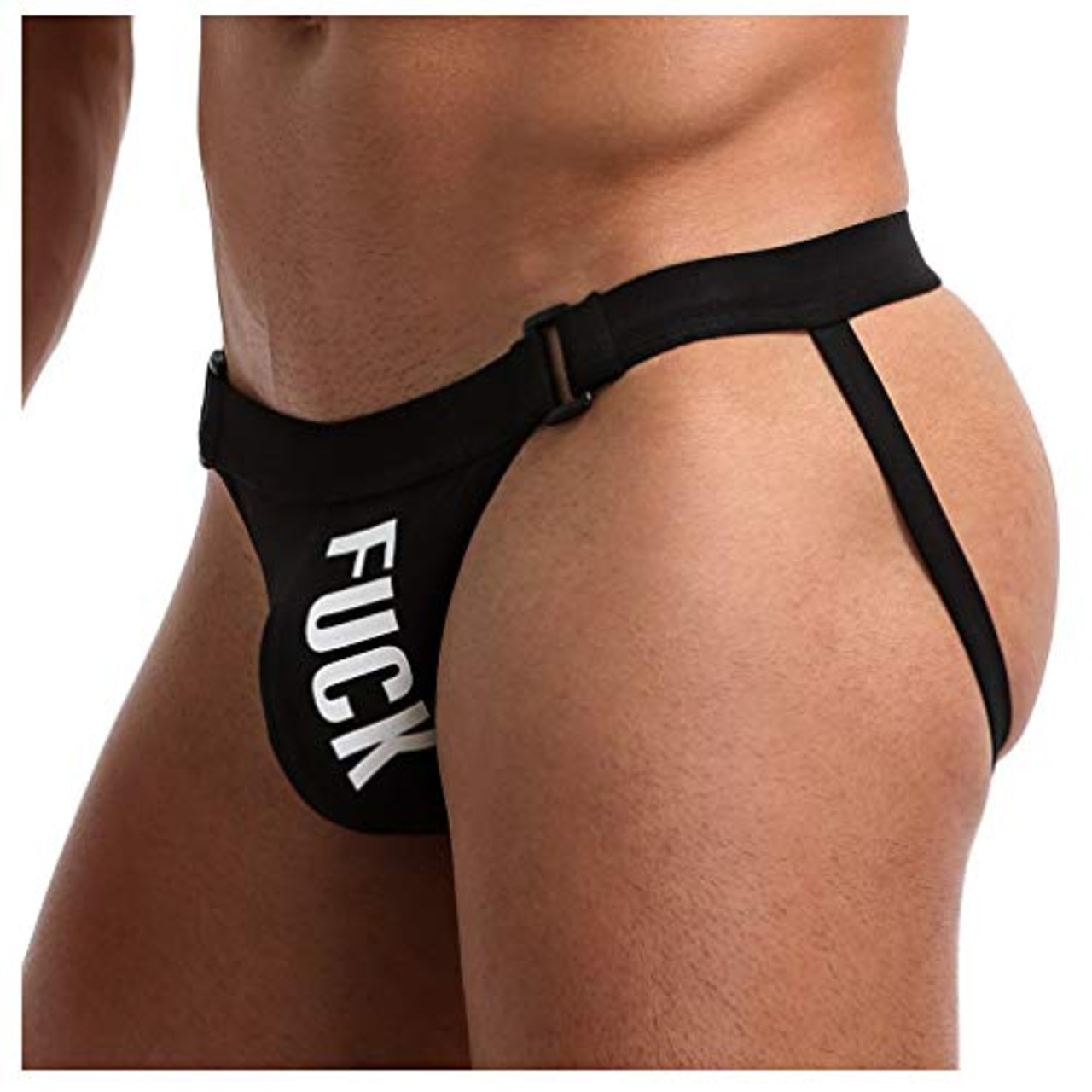 [remanker] メンズセクシー下着ジョックストラップTバックストラップビキニGストリングSEXYスポーツ男性下着プレゼント人気 (ブラック, L)