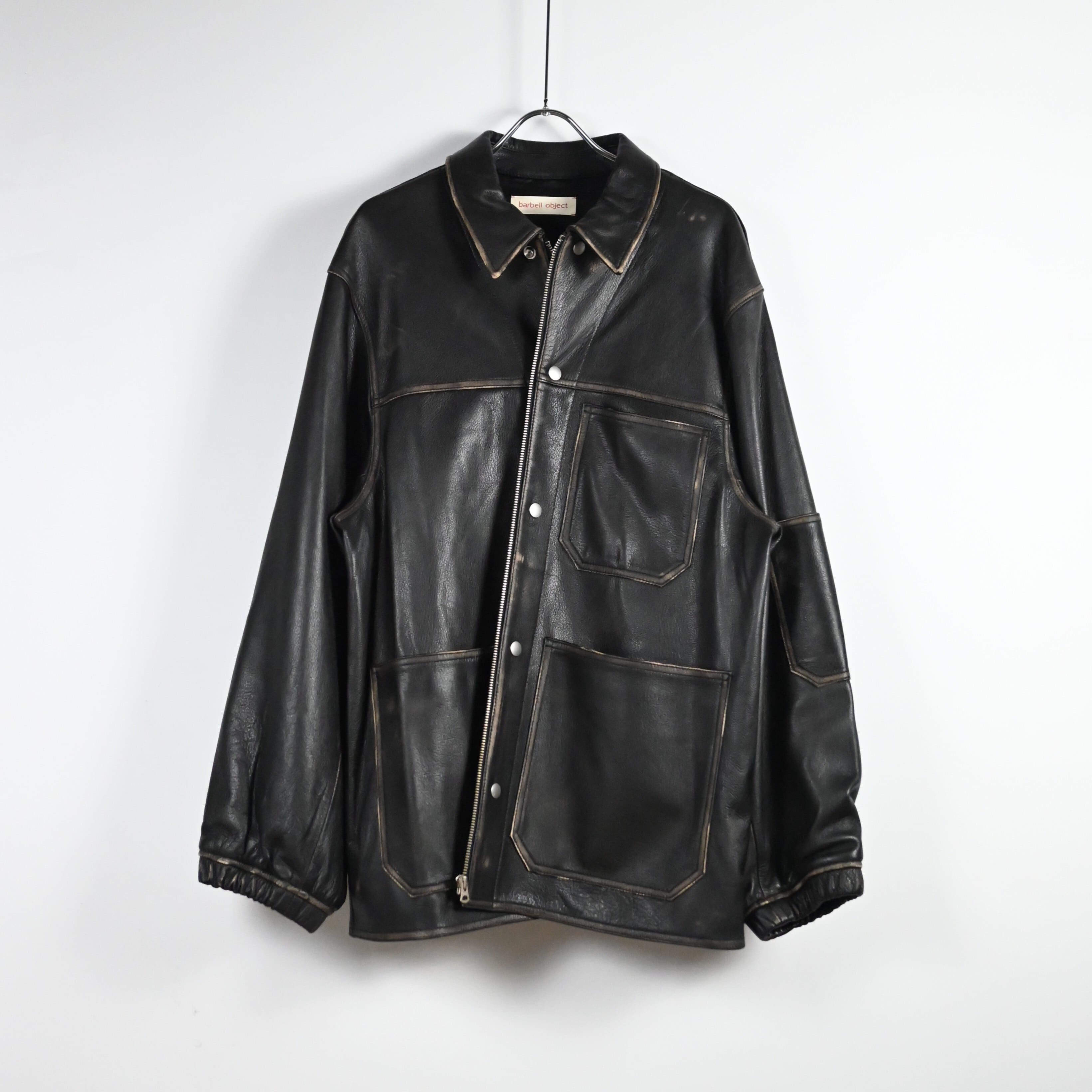 店頭販売限定】barbell object / leather coverall size1 ,2完売 | GANKO