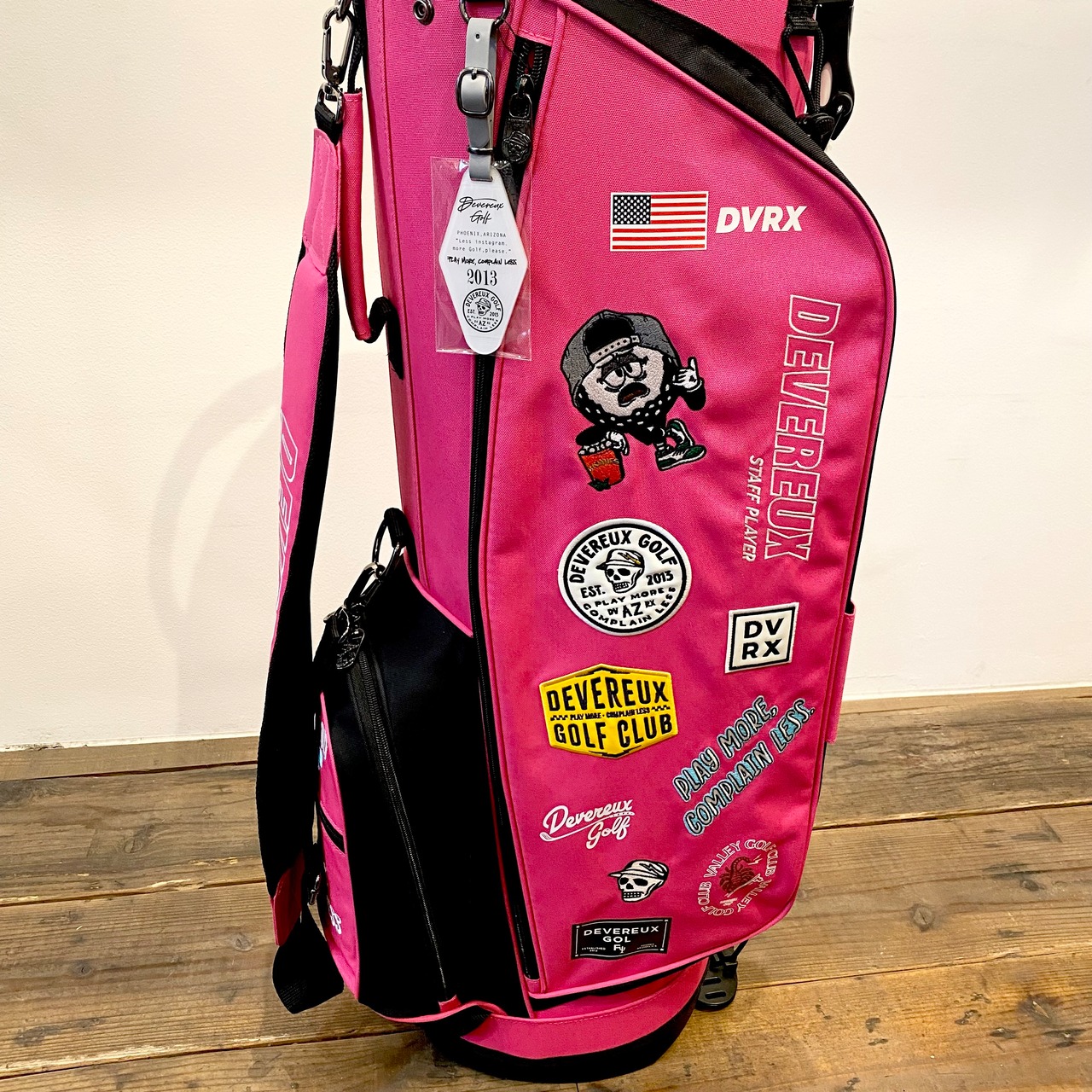 DEVEREUX GOLF】Logo Assorted Caddie Bag/ロゴアソーテッドキャディー 