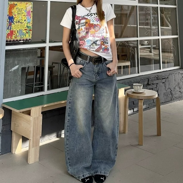 レトロコラージュグラフィックTシャツ 2col R02475