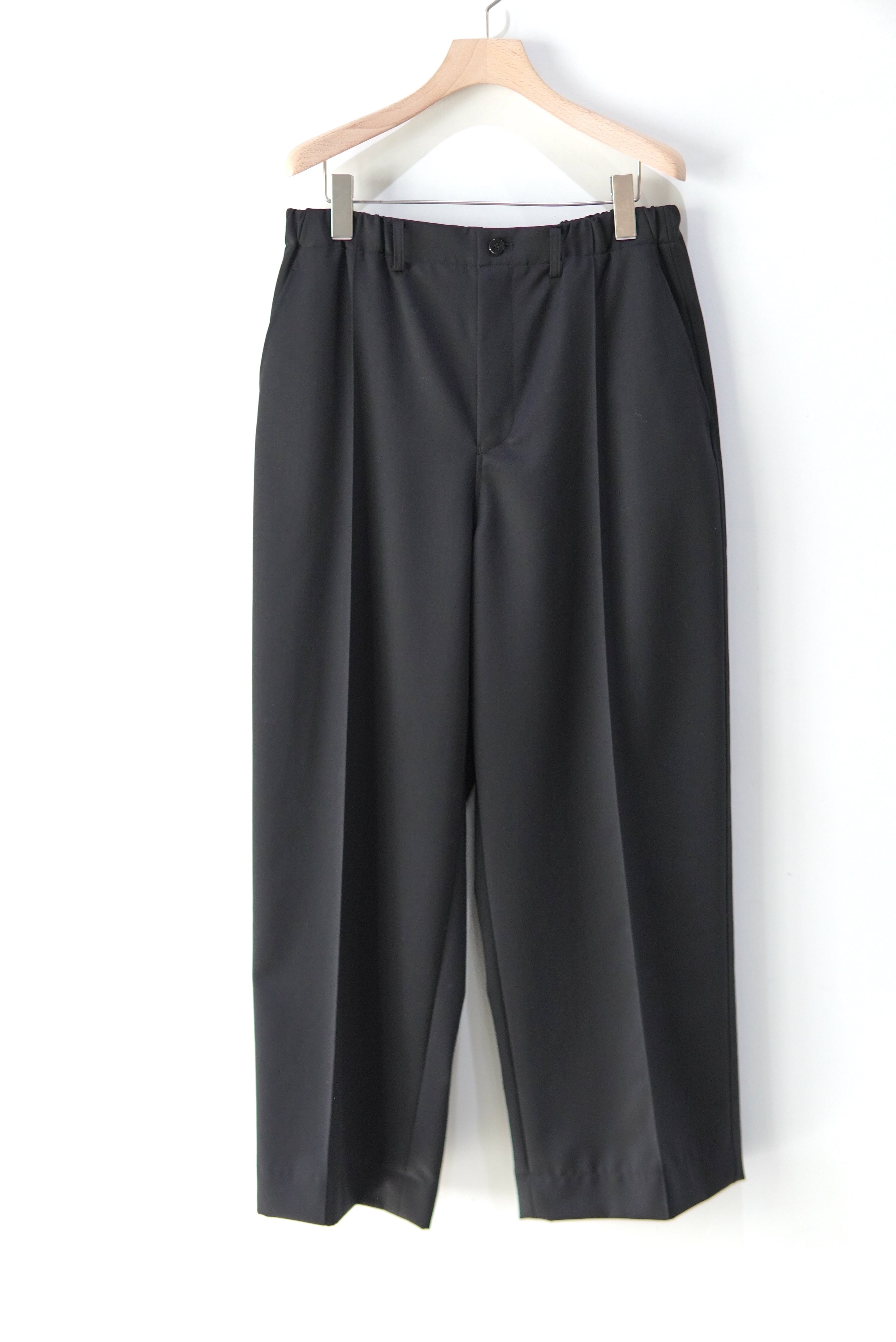 Cale / Wool Doeskin Trousers - Wide -