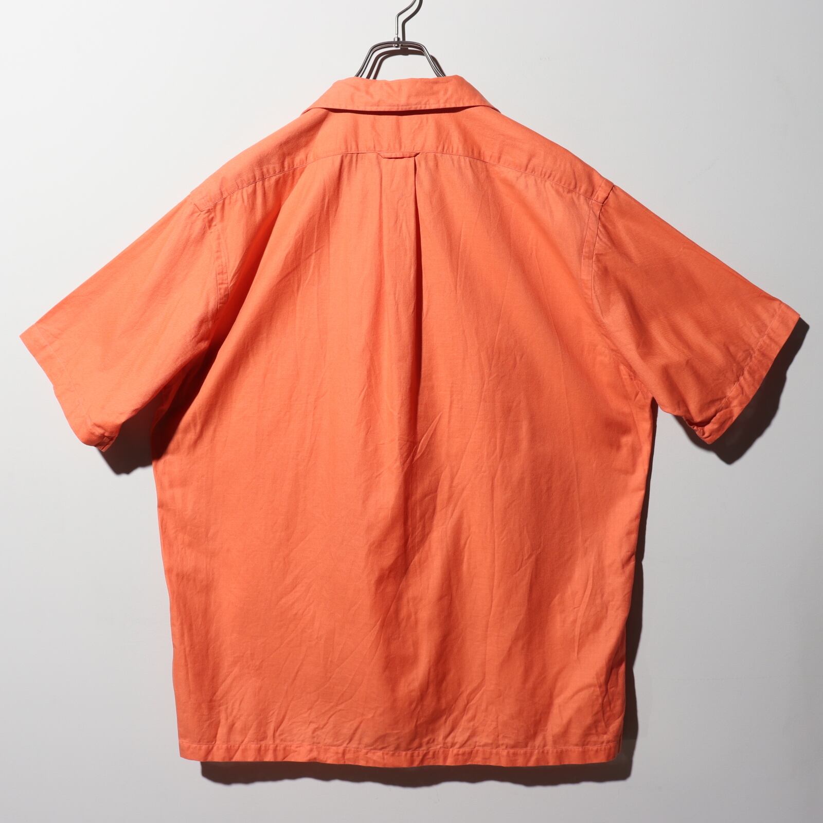 L ガーゼ オレンジ Caldwell ポロラルフローレン半袖開襟シャツ - シャツ