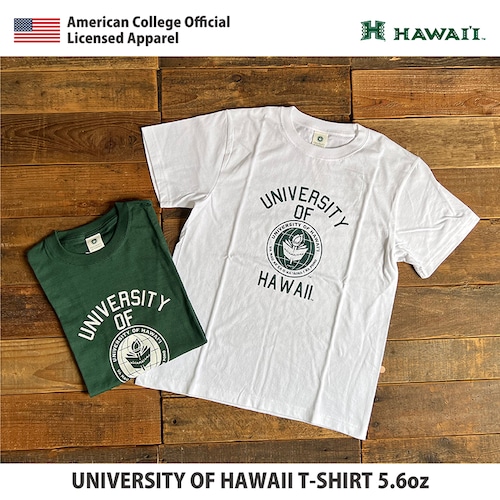 ハワイ大学オフィシャルライセンスTシャツ / UNIVERSITY OF HAWAII T-SHIRTS カレッジプリント 半袖 メンズ レディース カレッジ ブランド UNIVERSITY OF HAWAII T-SHIRT 5.6oz