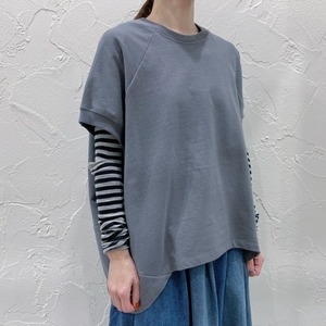 TANG 製品洗い コクーン半袖ベスト