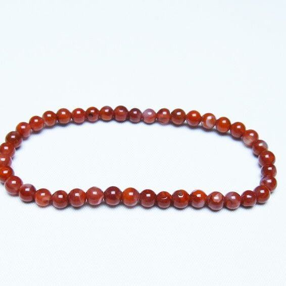 ナンホーンアゲート ブレスレット 5mm アゲート ブレス 一点物 メール便可 [M便 1/10] 111-47475