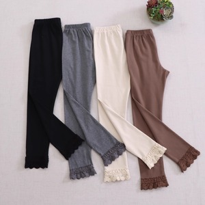 4色／レース貼りインナーレギンス ・8780