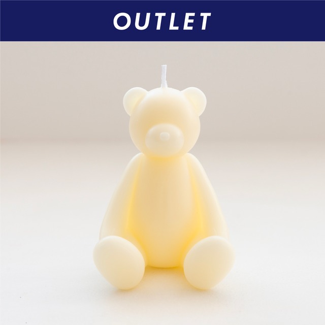 【OUTLET】BEAR CANDLE white