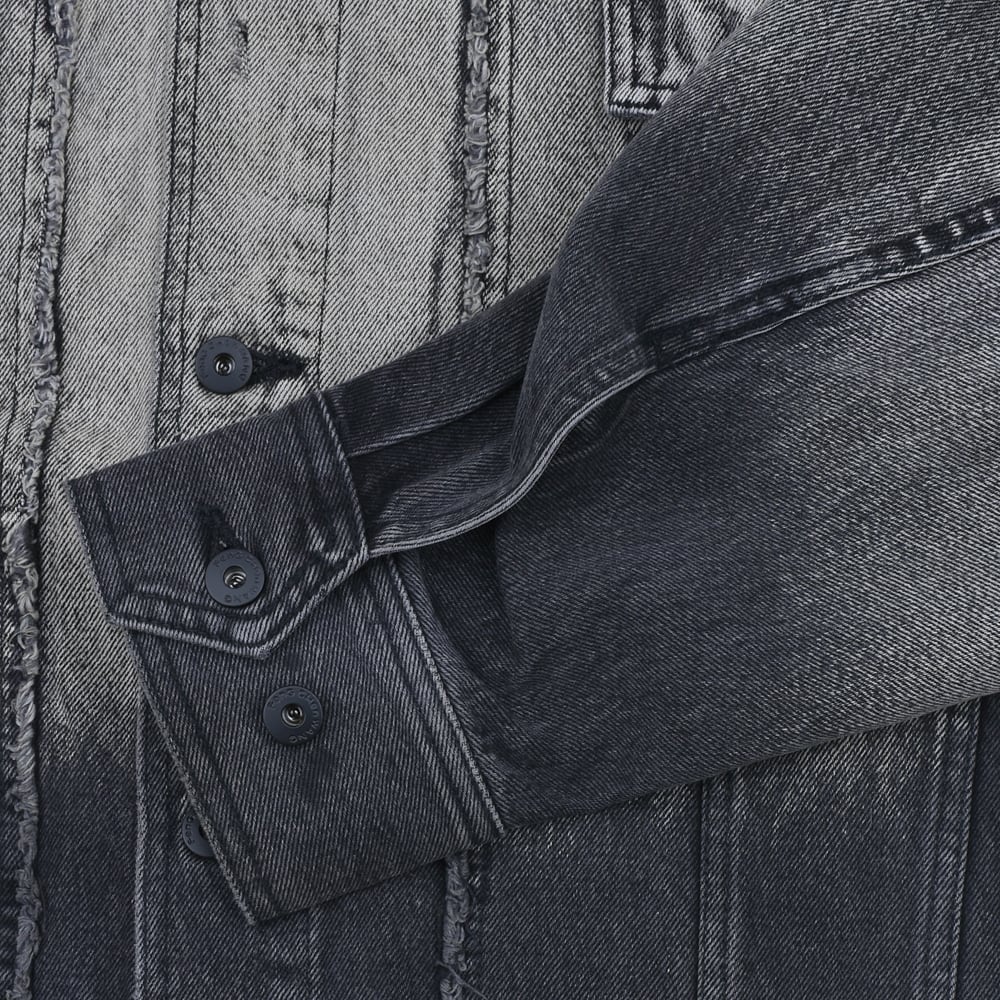 Feng Chen Wang】DENIM DECONSTRUCTED WASHED JACKET | AYIN