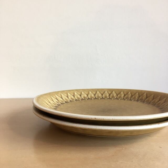 北欧ヴィンテージ】2枚セットC Jens.H.Quistgaard Relief plate 200