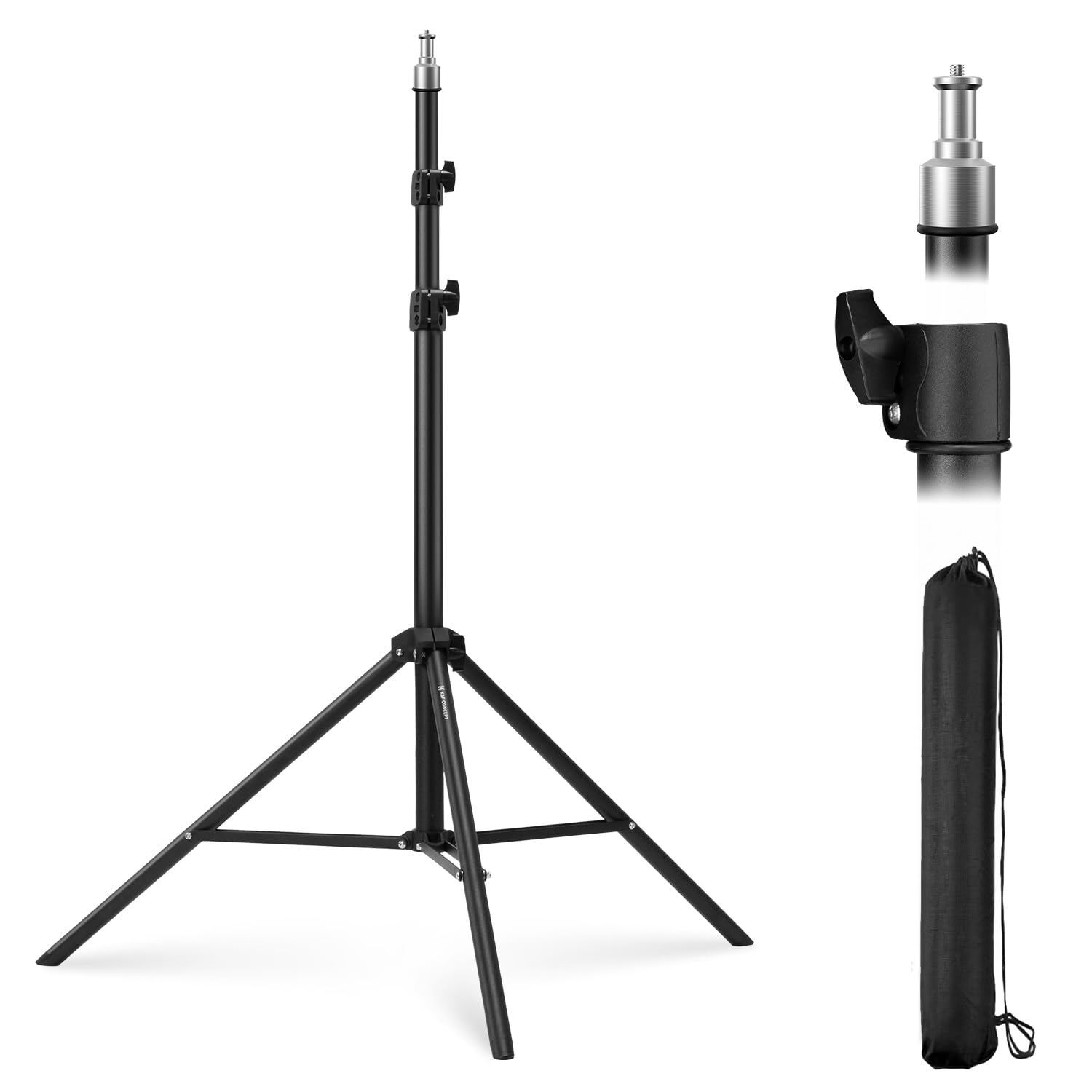 NEEWER Cスタンド 110-186cm 回転キャスター付き 写真用ライトスタンド