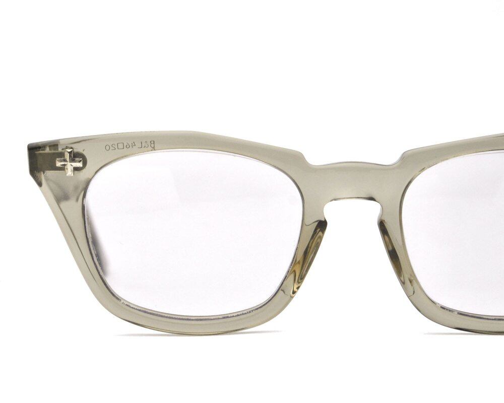 BAUSCH & LOMB Vintage Glasses [1960s-] Safety Cross Hinge Clear 46