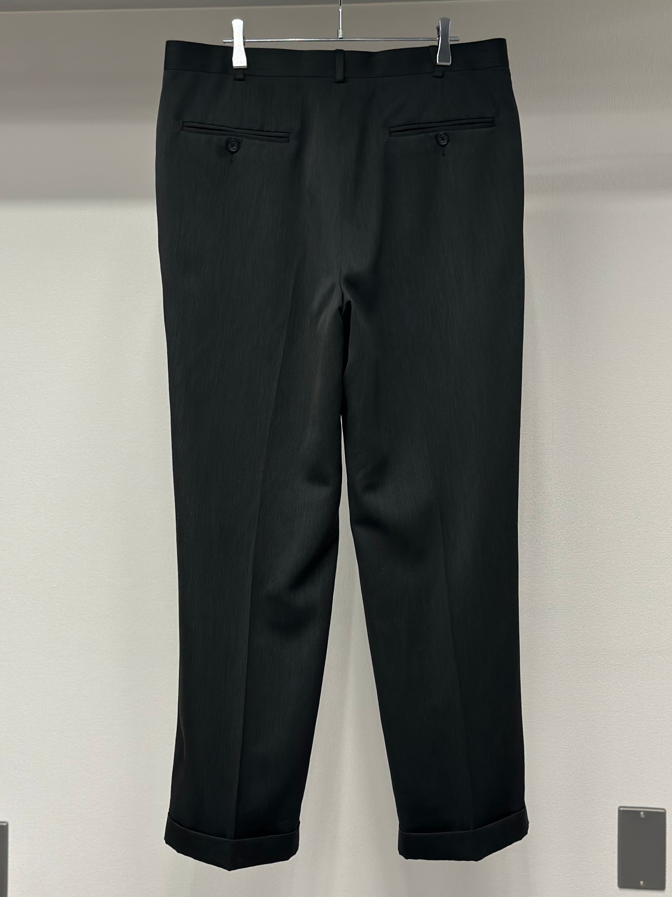00s PERRY ELLIS PORTFOLIO 2 Tuck Poly Wide Slacks | miyabi