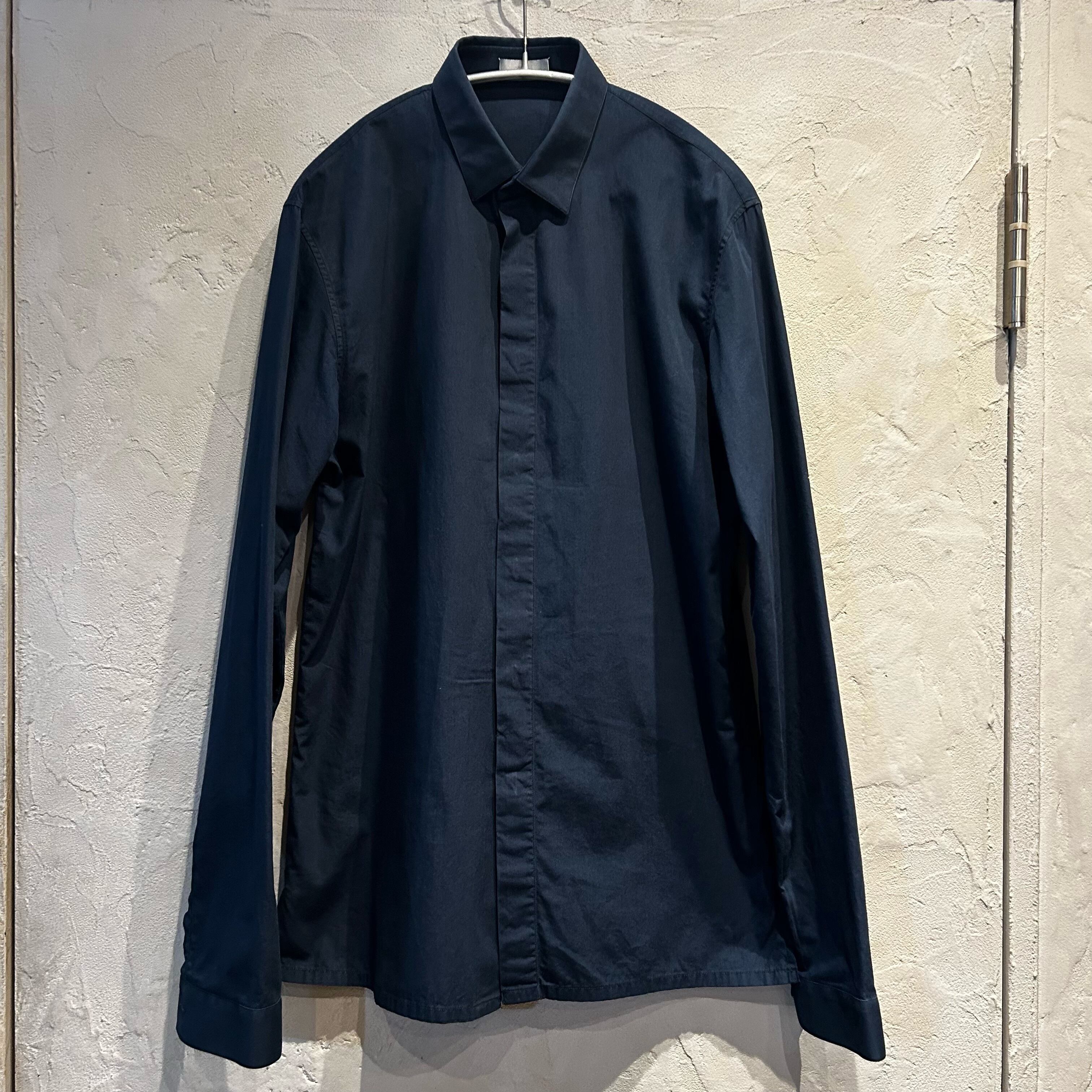 Dior Homme ディオールオム 比翼シャツ ネイビー size38 【代官山04 