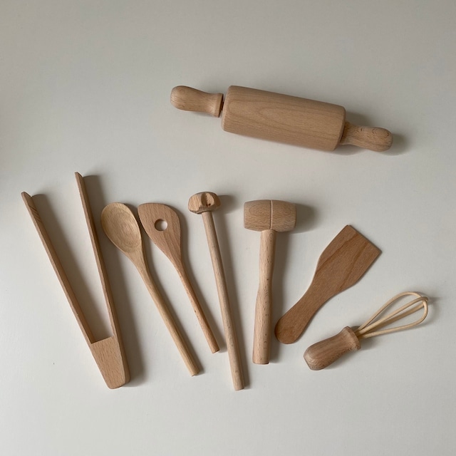 【受注】wooden bakingtool 8set 木製ベイキングツールセット