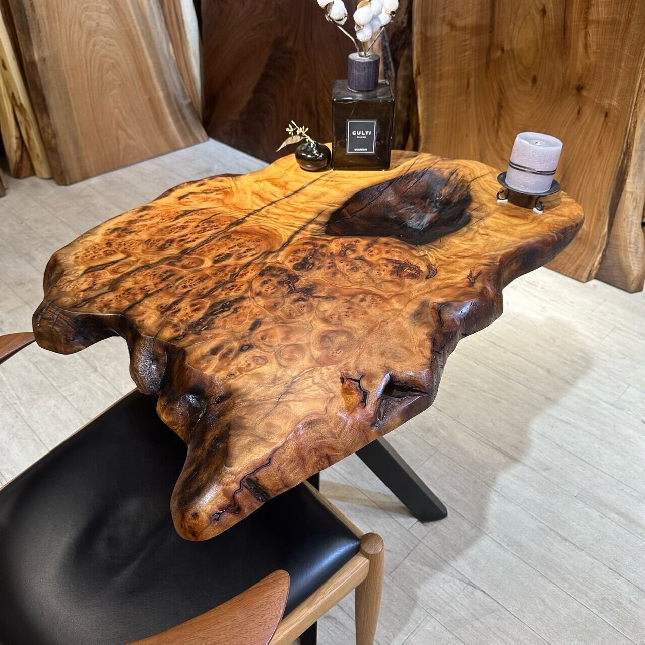 円卓・一枚板 一枚板輪切り｜丸テーブル｜【公式】KIDOMEIMOKU オンライン