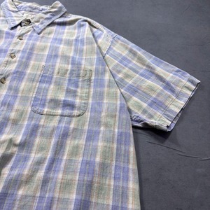 ST.JOHN’S BAY 90s plaid shirt S/S 2XL 古着