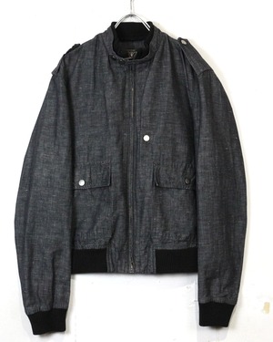 【Caka act2】“Calvin Klein” Flight Detail Linen Jacket