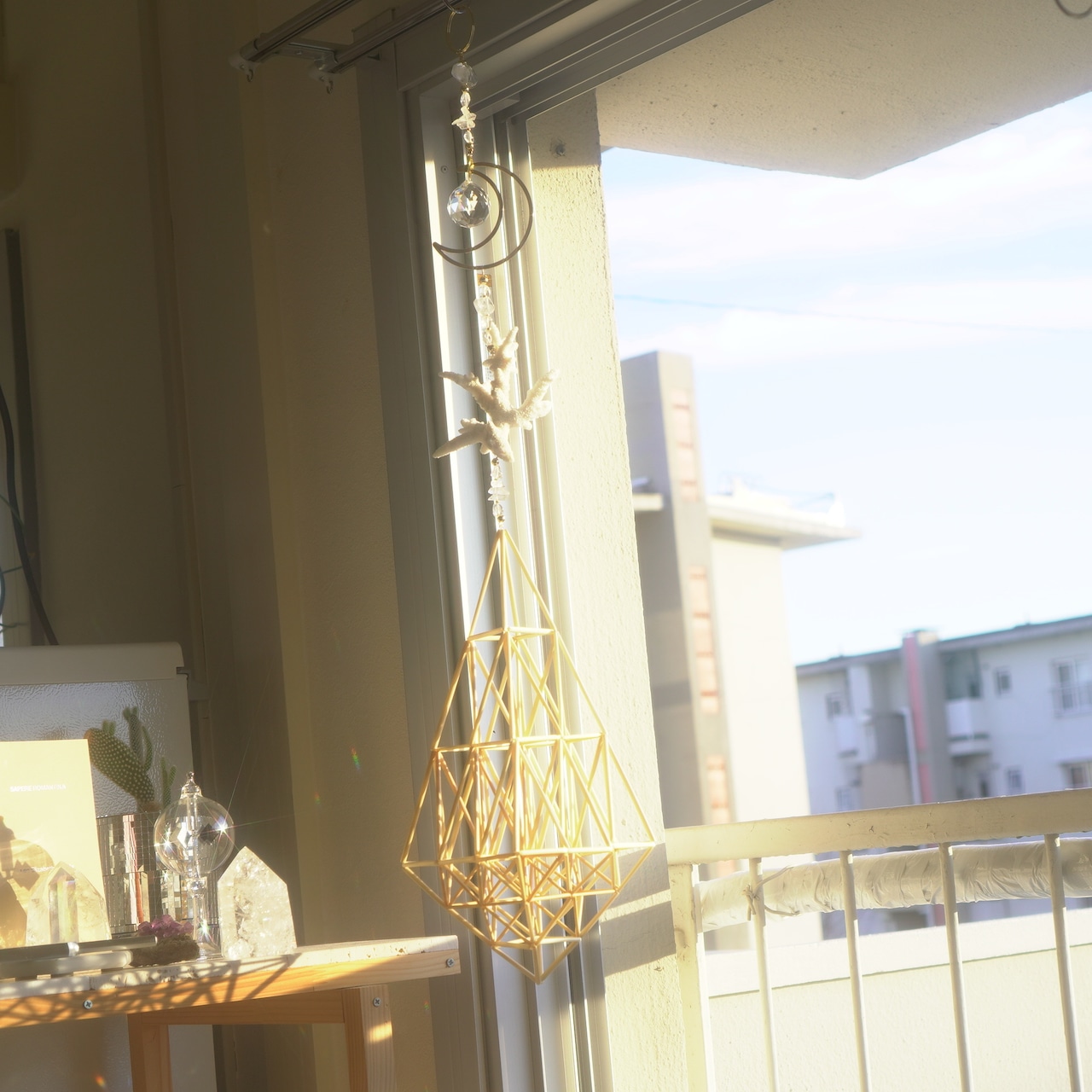 海の光のヒンメリ - L - ✧ Moon / Ocean Origin Light