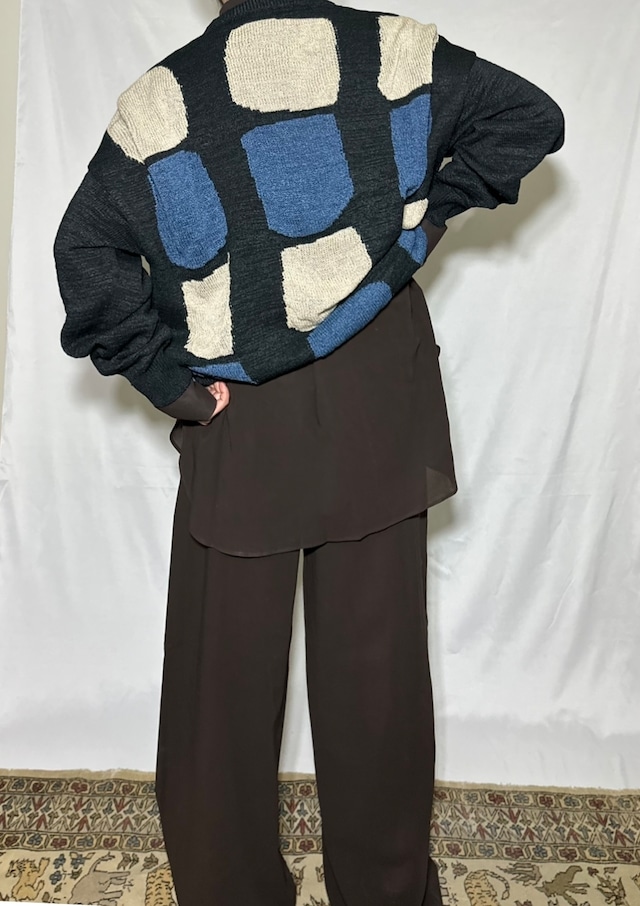 Cristaseya  [WASHI PAPER PATCHWORK SWEATER]