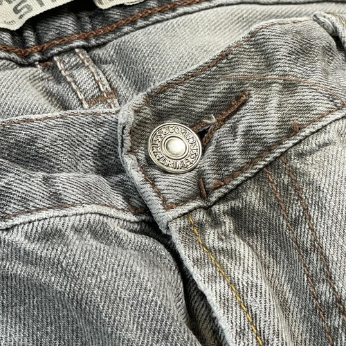 【W36 L34】 香港製 usa levi's 先染ブラック 559 詳細写真6