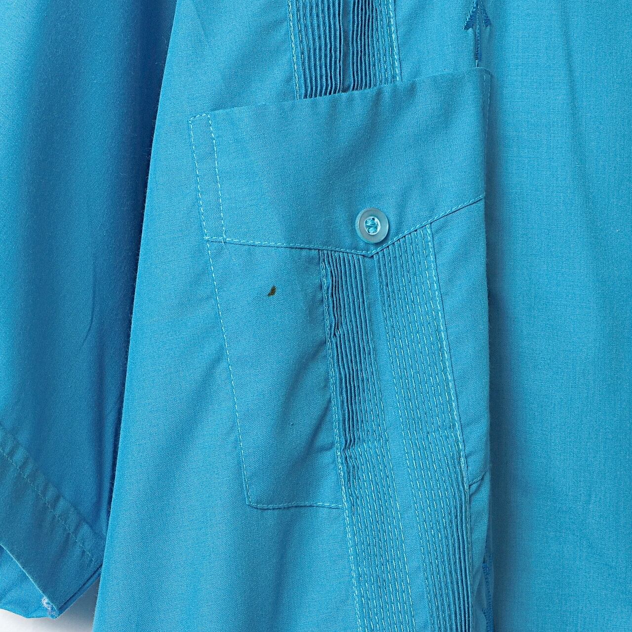 80s~ guayabera yucateca メキシコ製 半袖 キューバ シャツ 古着 used
