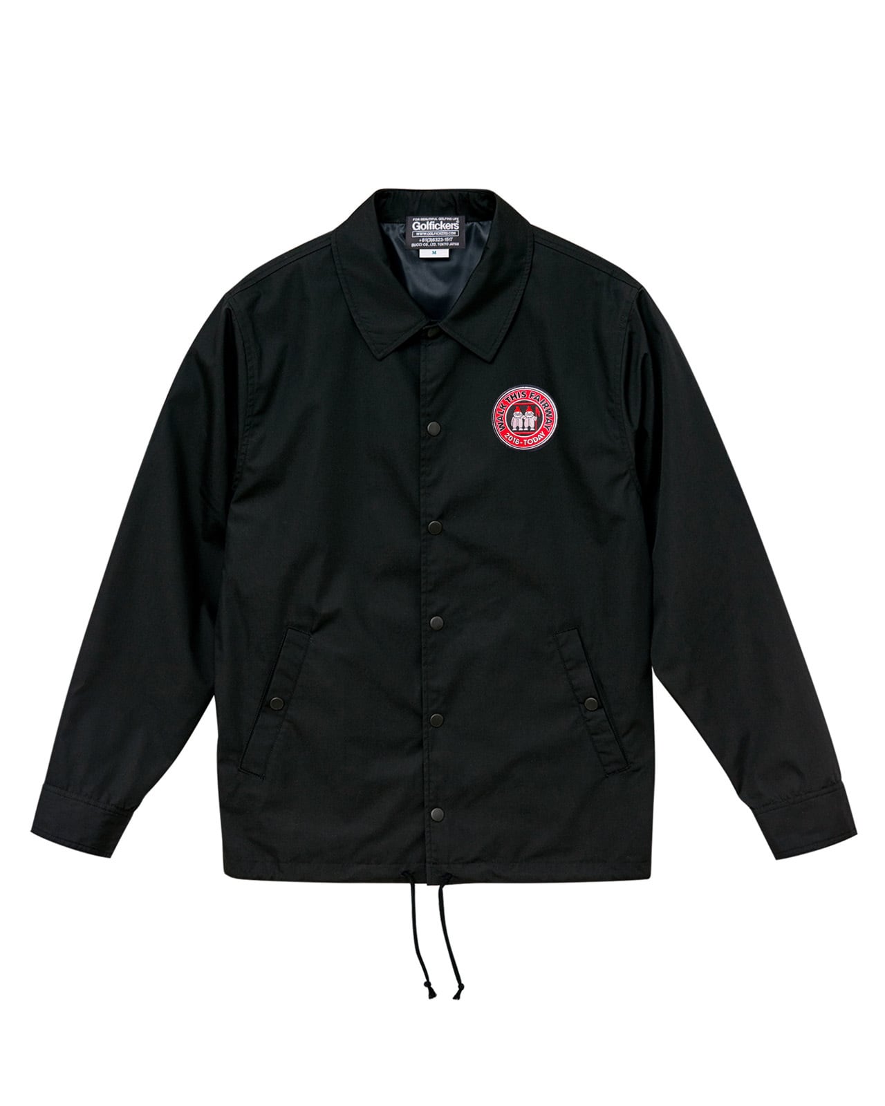 コーチジャケット golfickers HOLE 643] 8th Anniv. Coach Jacket -Black- ☆予約商品 | Golfickers