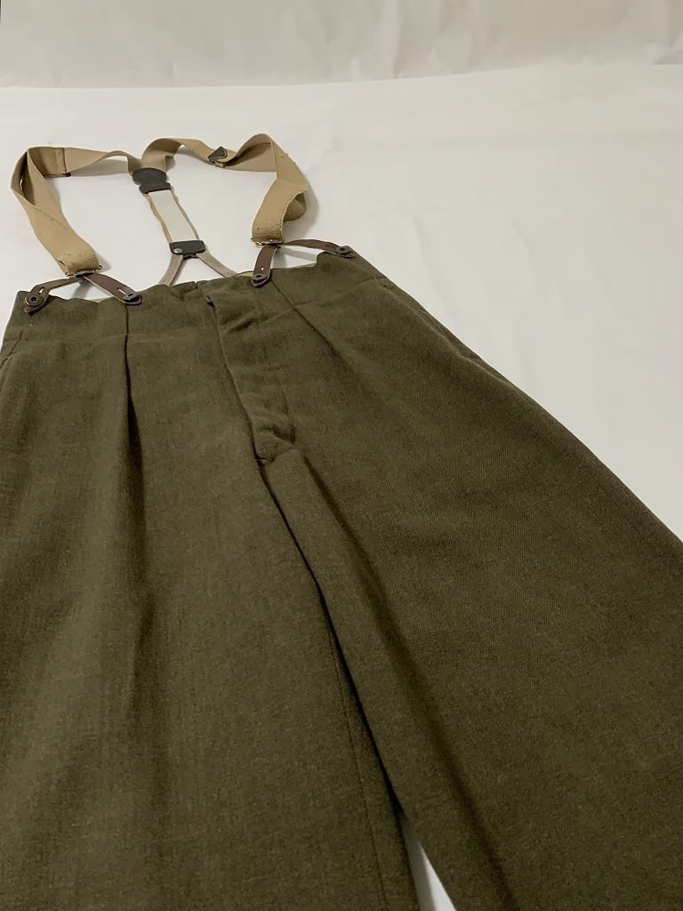 1950's Military Wool Suspender Pants