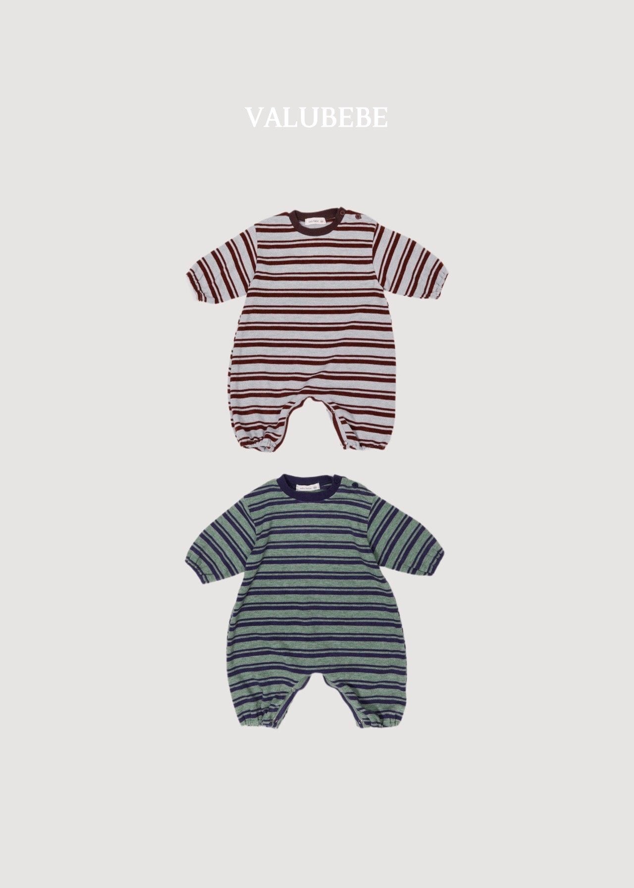 送料無料【予約】/ ホーリーストライプジャンプロンパース / valubebe