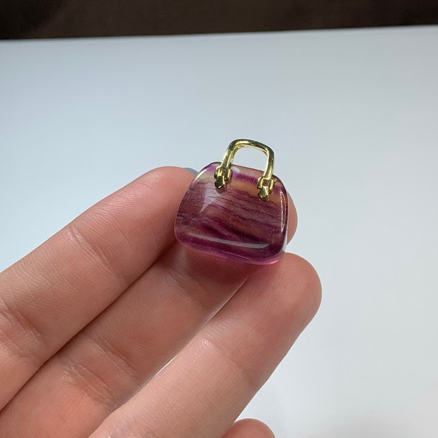 65.天然石とお出かけ☆フローライトカバン・バック