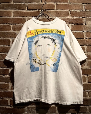 【Caka act3】90’s “Fred Babb” Art Graphic Vintage T-Shirt