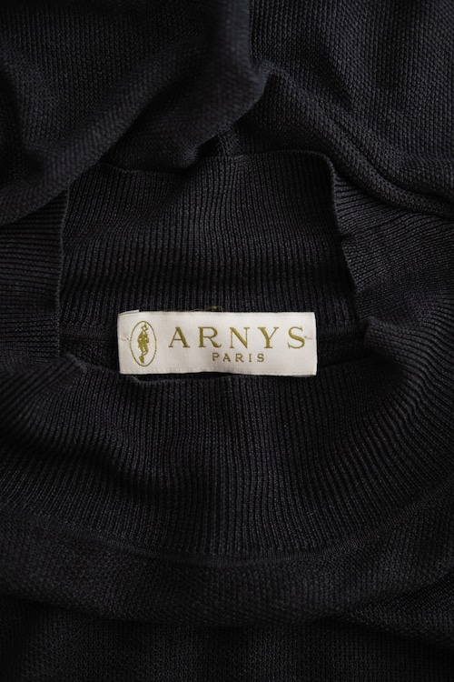 ［00's］"ARNYS PARIS" Silk High Gauge Mock Neck Pullover Knit