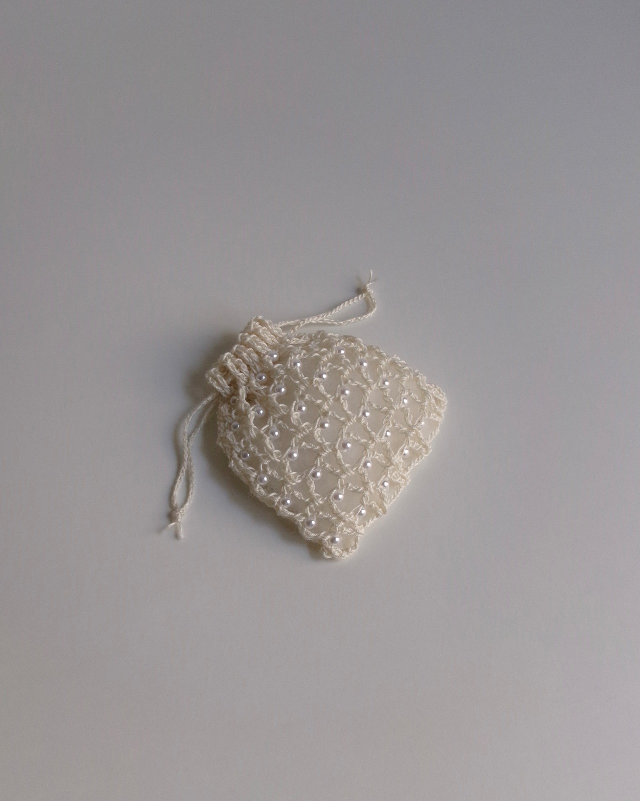 pearl drawstring bag