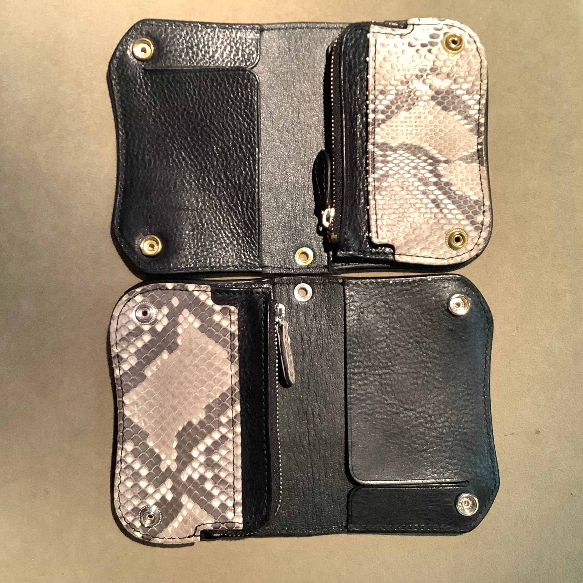 Groover Leather グルーバーレザー short trackerwallet Python