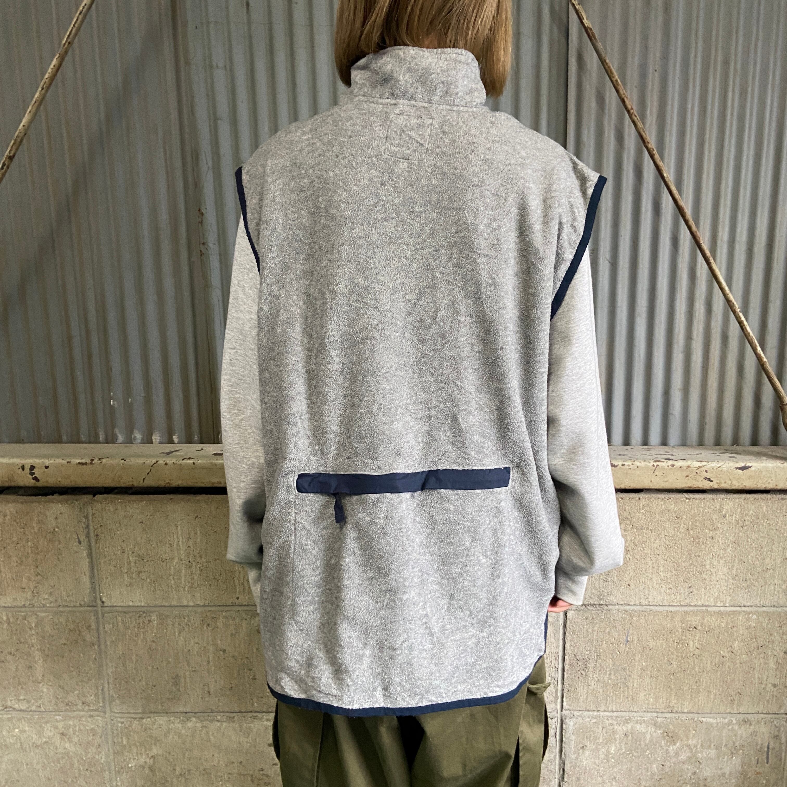 90年代 OLD GAP オールドギャップ フルジップ フリースベスト メンズXL 