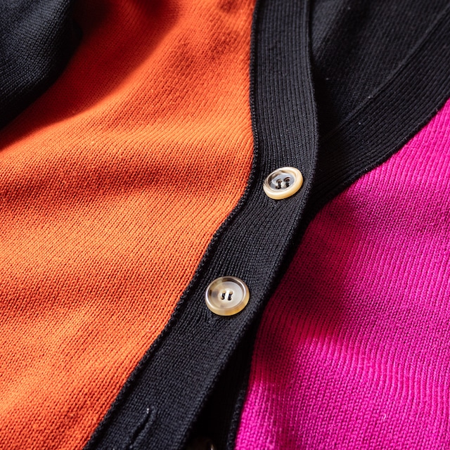 "マイ恵美 tokyo" used Asymmetry color cardigan