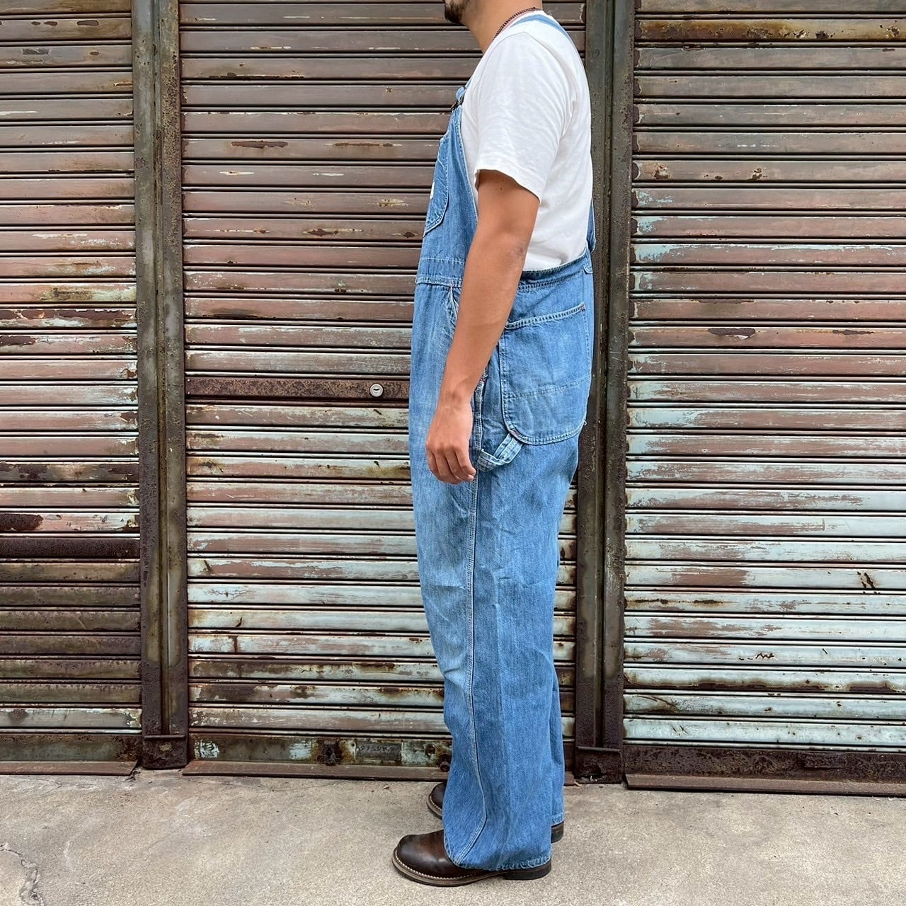 70s USA製 Big Mac オーバーオール ヴィンテージ W108cm XL インディゴ