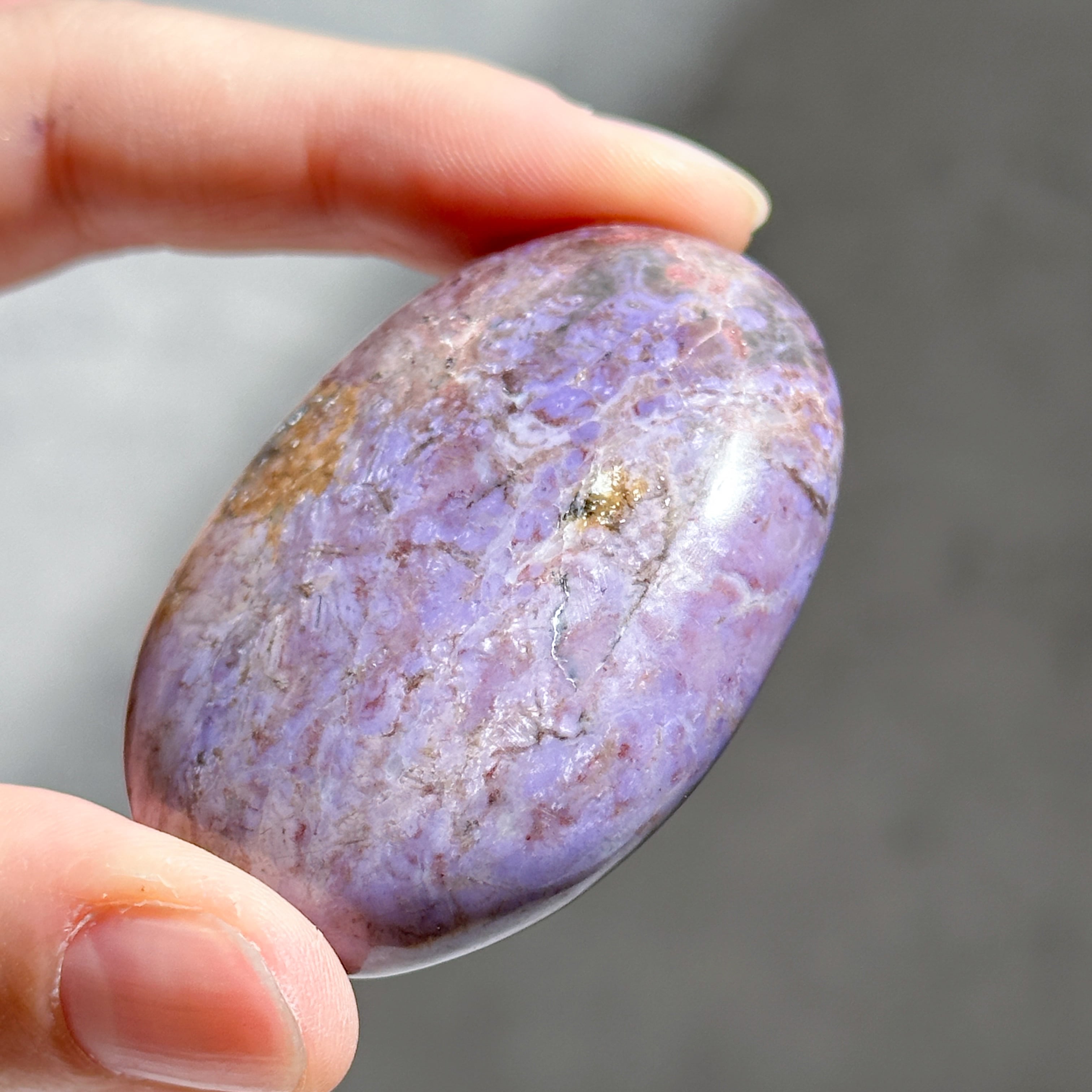 パープルジェイド パームストーン41◇Purpe Jade palm stone ◇天然石