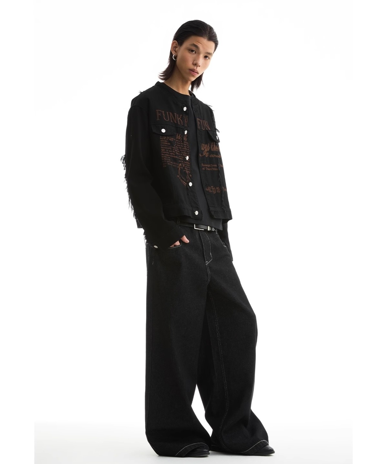 FUNKYFUN Wide Leg Denim