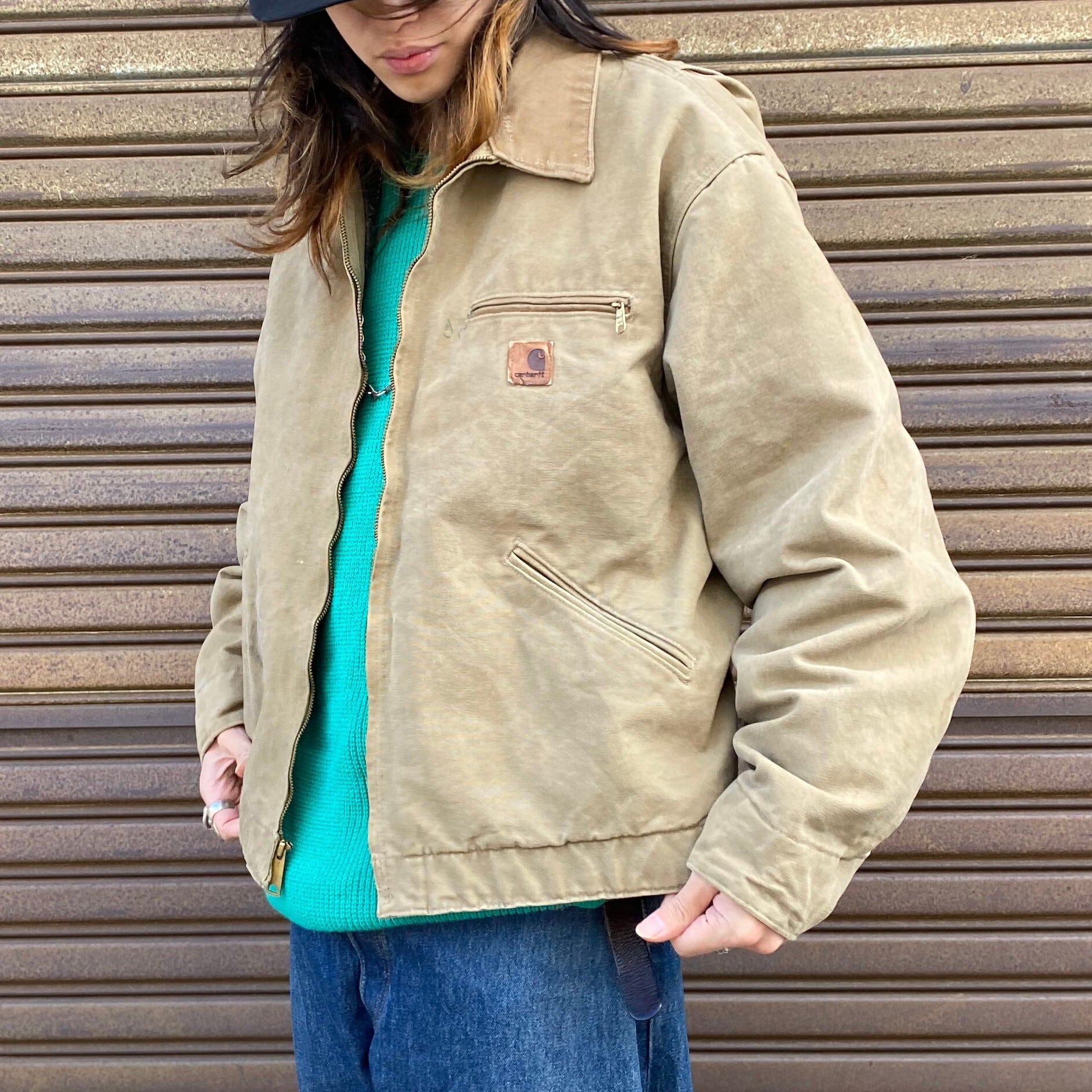 carhartt デトロイトジャケット ベージュ