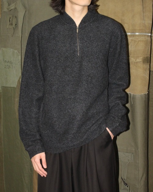 ARMANI COLLEZIONI Half-zip Fleece Top