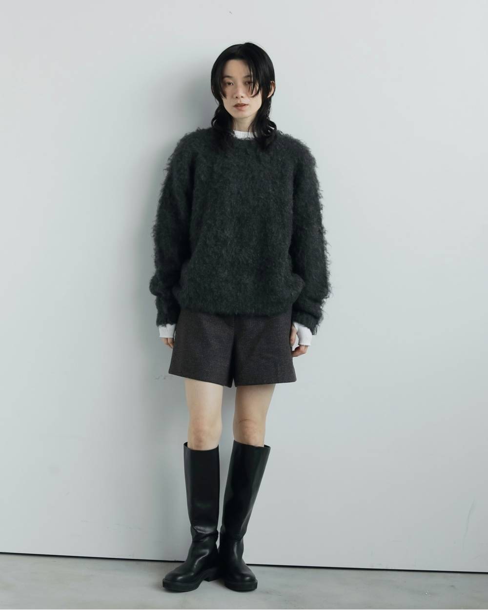 anuke アンヌーク Brashed Knit Pullover 62520523 | ANERCA & L.I.V