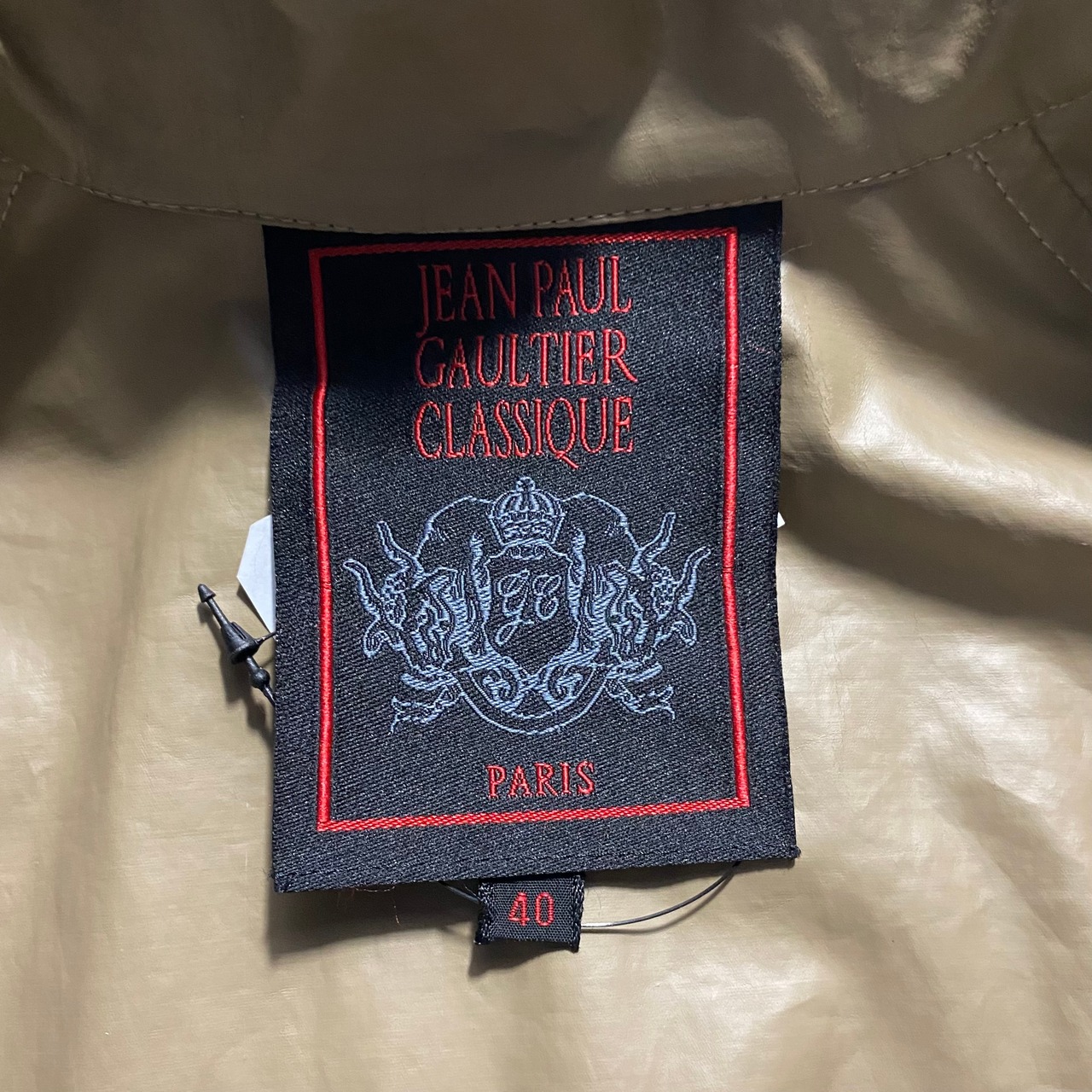 JEAN PAUL GAULTIER CLASSIQUE coating cotton zip one-piece