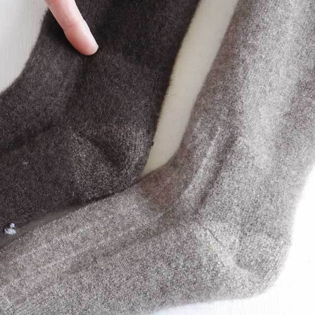 ヤクウール100％ モンゴル 厚手厚底 寒がりさんの相棒 リブあり/なし 2