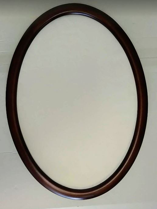 額縁 楕円 ブラウン35x50（5629）ガラス入り 額縁外寸40.0x55.0x2.3